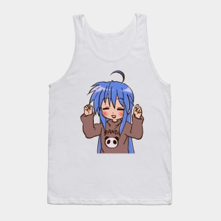 panda sweater izumi konata / lucky star Tank Top